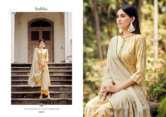 Azara Blossom 13 By Radhika Printed Cotton Dress Material Catalog